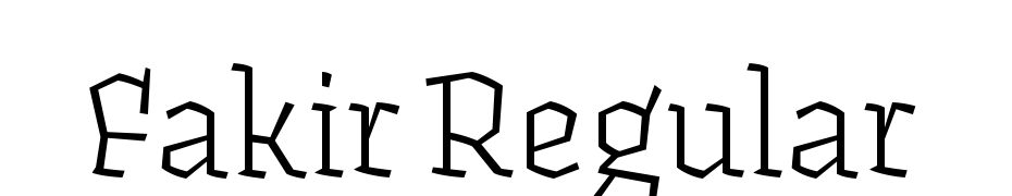 Fakir Regular Font Download Free