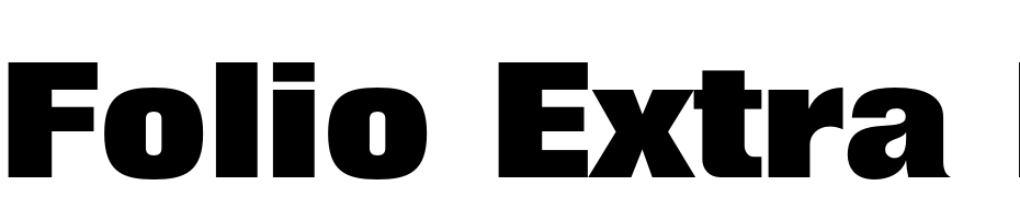 Folio Extra Bold Font Download Free