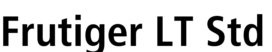 Frutiger LT Std 67 Bold Condensed Polices Telecharger