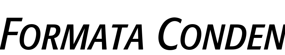 Formata Condensed Italic SC Font Download Free