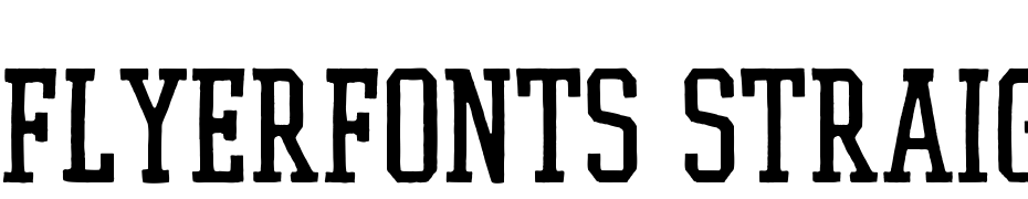 Flyerfonts Straight Fuente Descargar Gratis