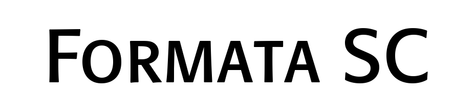 Formata SC Font Download Free