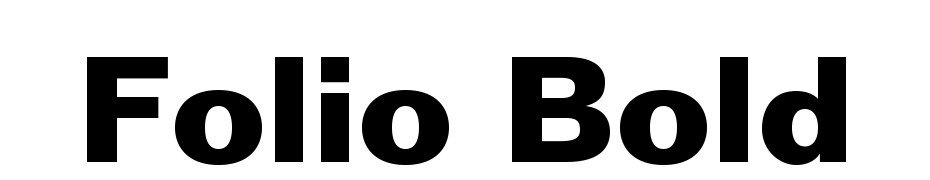 Folio Bold Polices Telecharger