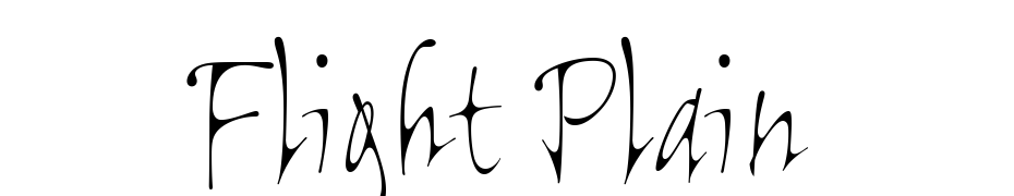 Flight Plain Font Download Free