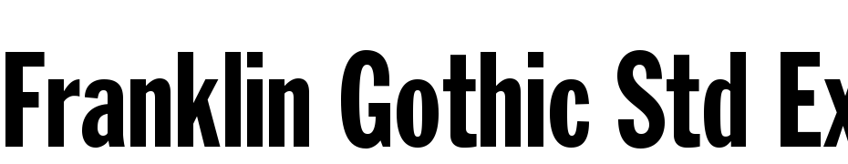 Franklin Gothic Std Extra Condensed cкачати шрифт безкоштовно