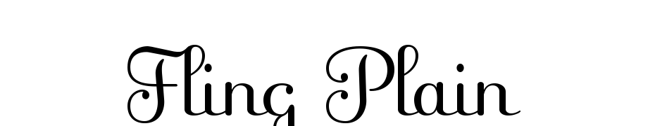 Fling Plain Font Download Free