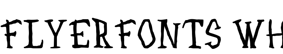 Flyerfonts White House Font Download Free