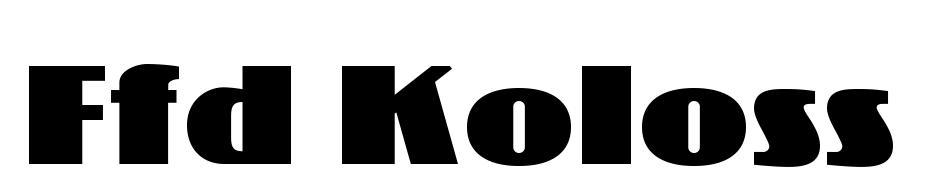 FFD Koloss Font Download Free