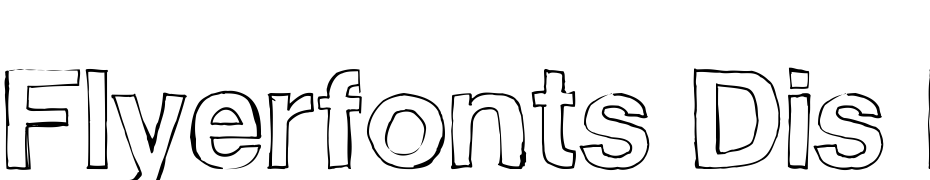 Flyerfonts Dis Engage Font Download Free