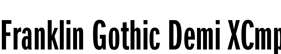 ITC Franklin Gothic Demi Extra Compressed Font Download Free