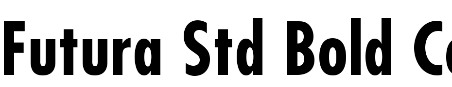 Futura Std Bold Condensed Font Download Free
