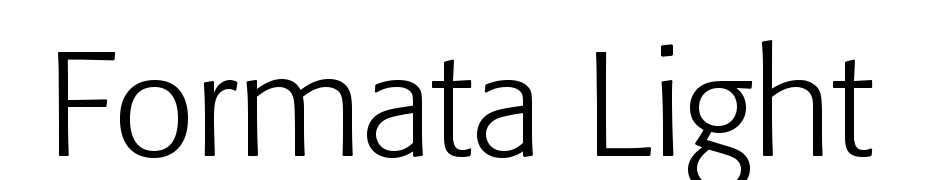 Formata Light Font Download Free