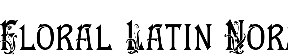 Floral Latin Normal Font Download Free
