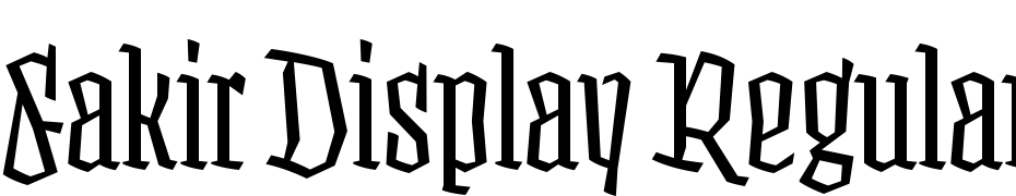 Fakir Display Regular Cnd Font Download Free
