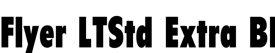 Flyer LT Std Extra Black Condensed Font Download Free