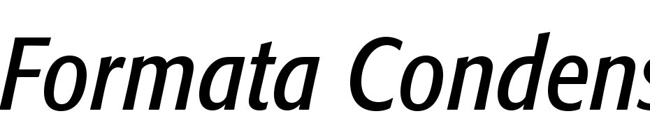 Formata Condensed Italic Font Download Free