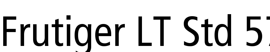 Frutiger LT Std 57 Condensed Font Download Free