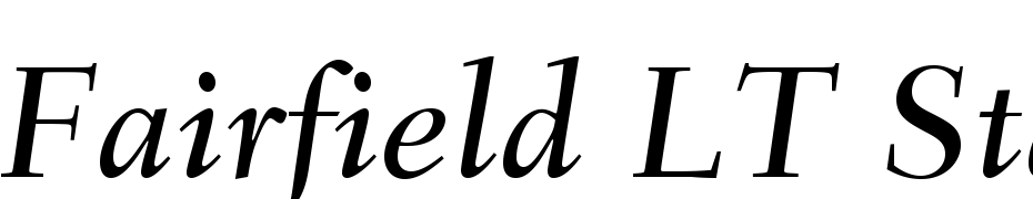 Fairfield LT Std 56 Medium Italic Font Download Free