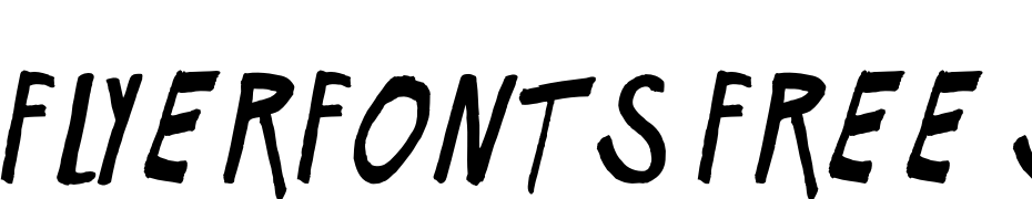 Flyerfonts Free Show Font Download Free