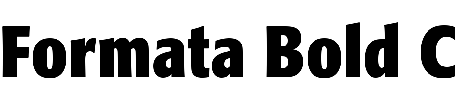 Formata Bold Condensed Font Download Free