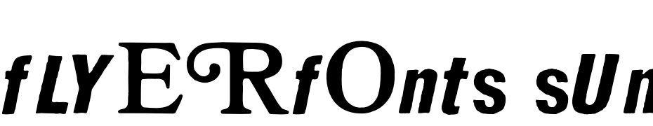Flyerfonts Sunday Font Download Free