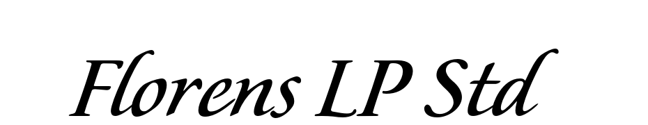 Florens LP Std Font Download Free