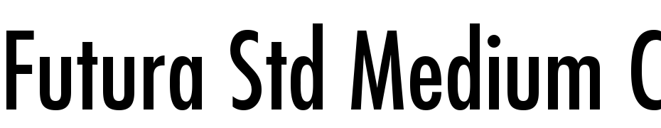 Futura Std Medium Condensed Yazı tipi ücretsiz indir