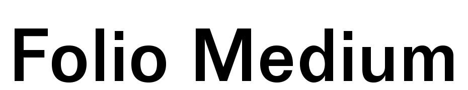 Folio Medium Font Download Free
