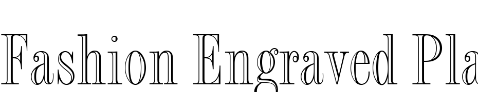 Fashion Engraved Plain Font Download Free