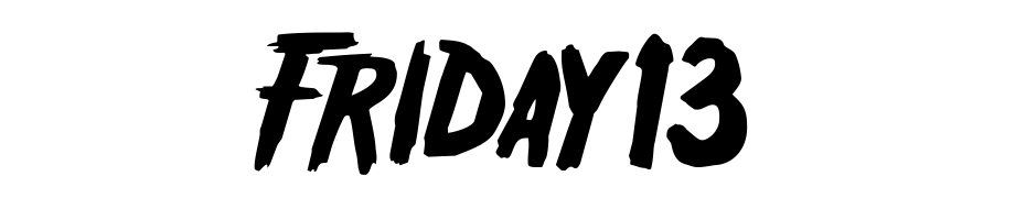 Friday13 Font Download Free