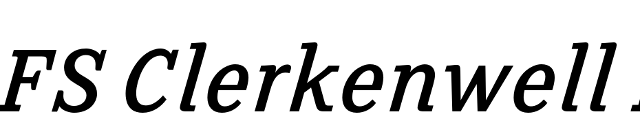FS Clerkenwell Italic Font Download Free