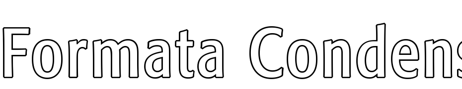 Formata Condensed Outline Font Download Free