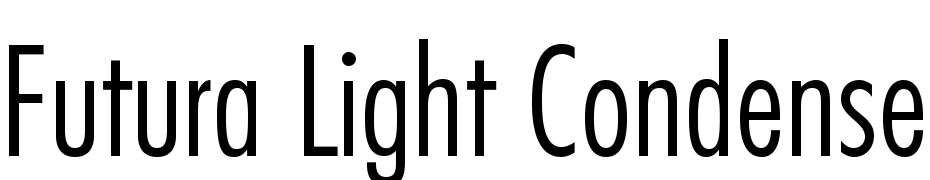 Futura Light Condensed Font Download Free