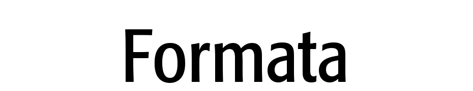Formata Condensed Font Download Free