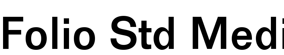 Folio Std Medium Font Download Free