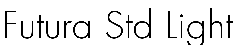 Futura Std Light Font Download Free