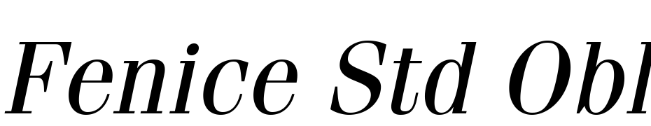 ITC Fenice Std Oblique Font Download Free