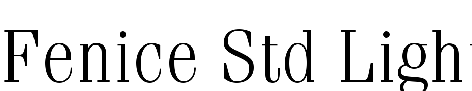 ITC Fenice Std Light Font Download Free