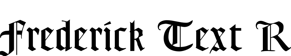Frederick Text Regular Font Download Free