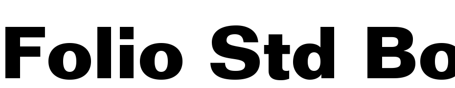 Folio Std Bold Font Download Free