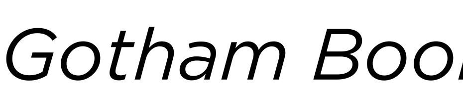 Gotham Book Italic Font Download Free