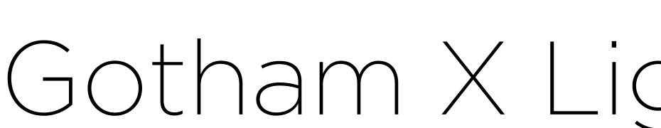 Gotham X Light Font Download Free