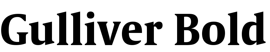 Gulliver Bold Bold Font Download Free