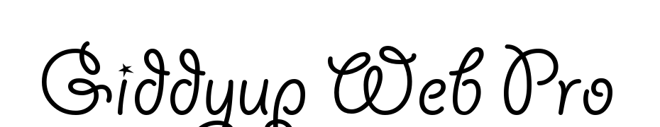 Giddyup Web Pro Font Download Free