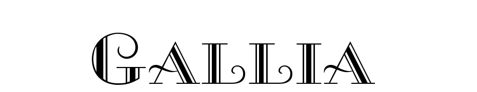 Gallia cкачати шрифт безкоштовно