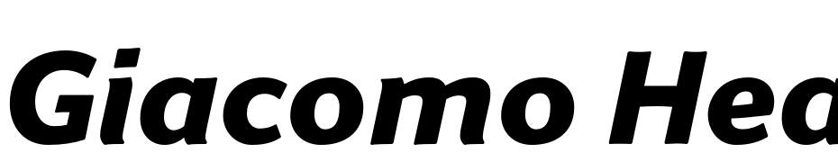Giacomo Heavy Italic Font Download Free