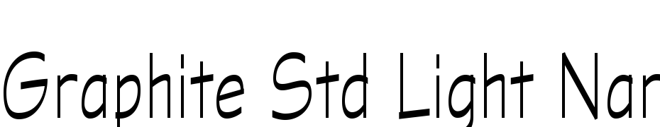 Graphite Std Light Narrow Font Download Free