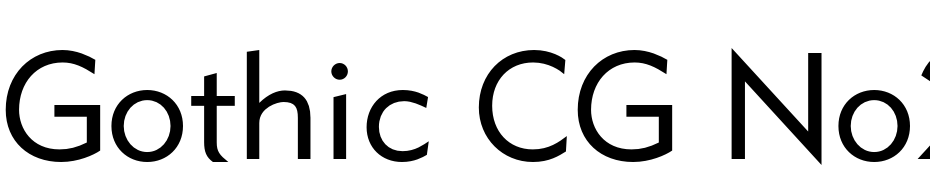 Gothic CG No2 Font Download Free
