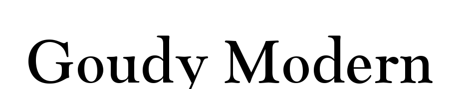 Goudy Modern MT Std Font Download Free