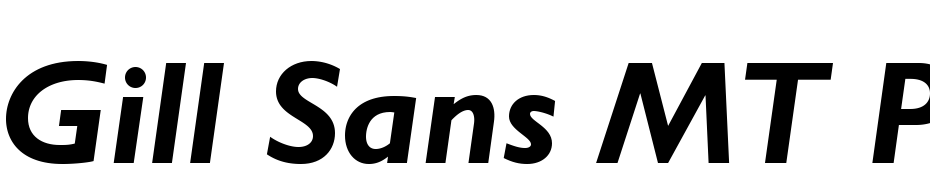 Gill Sans MT Pro Bold Italic Font Download Free
